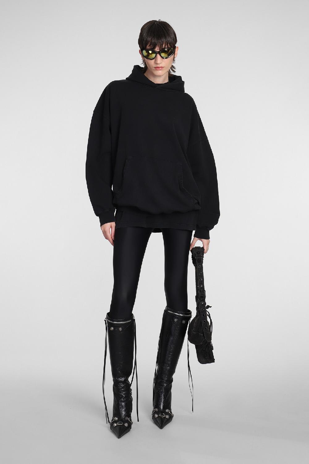 Deliberti Balenciaga Felpa in cotone nero cod. 381736 - Deliberti The Luxury Shopping Negozio