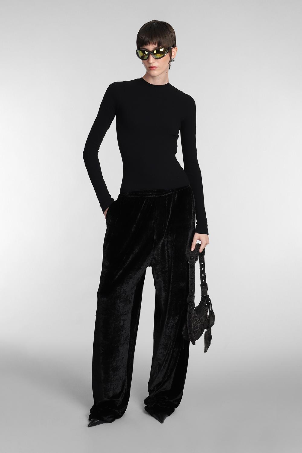 Deliberti Balenciaga Topwear in cotone nero cod. 381741 - Deliberti The Luxury Shopping Ultimi due giorni