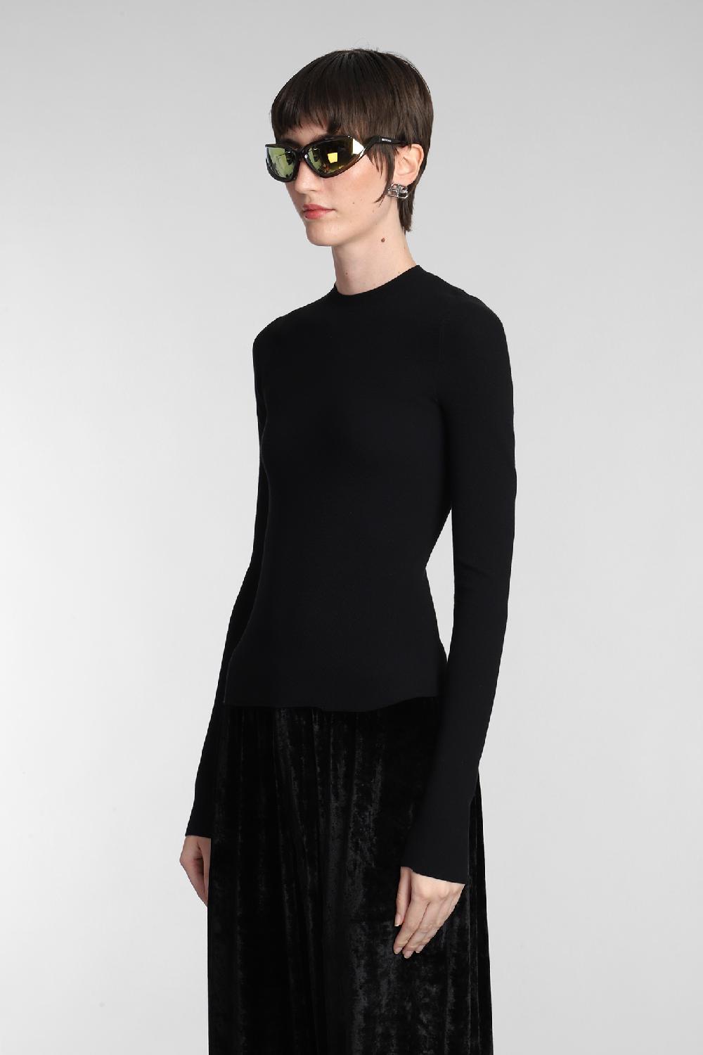 Deliberti Balenciaga Topwear in cotone nero cod. 381741 - Deliberti The Luxury Shopping Ultimi due giorni