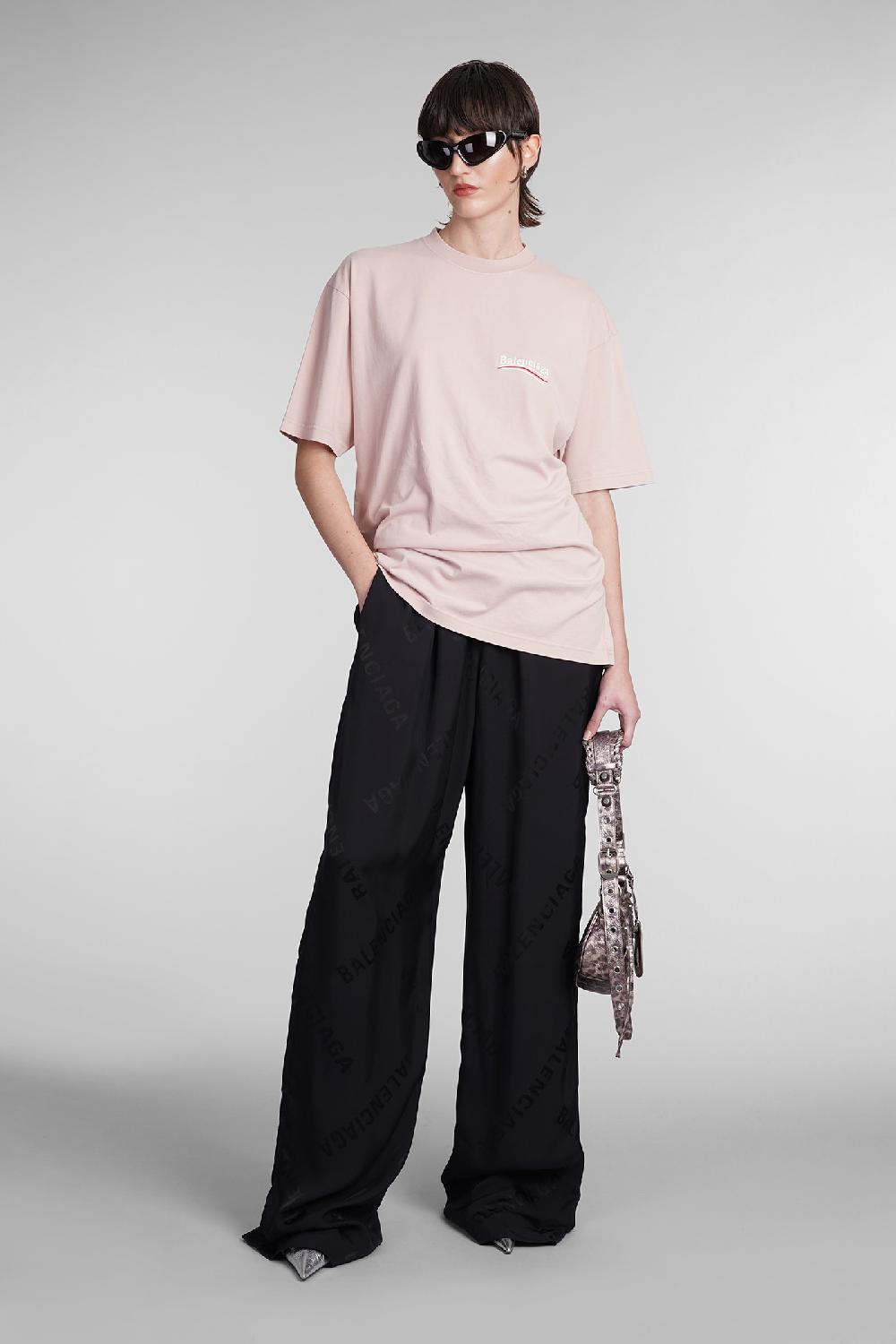 Deliberti Balenciaga T-shirt in cotone rosa cod. 393397 - Deliberti The Luxury Shopping Moda