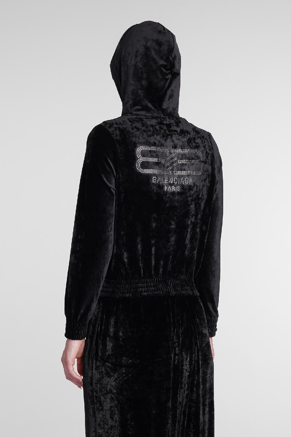 Deliberti Balenciaga Felpa in viscosa nera cod. 386190 - Deliberti The Luxury Shopping Italia