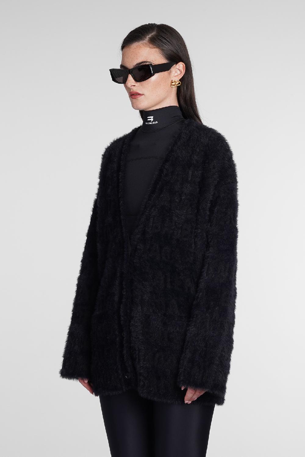 Deliberti Balenciaga Cardigan in lana nera cod. 386194 - Deliberti The Luxury Shopping 2025