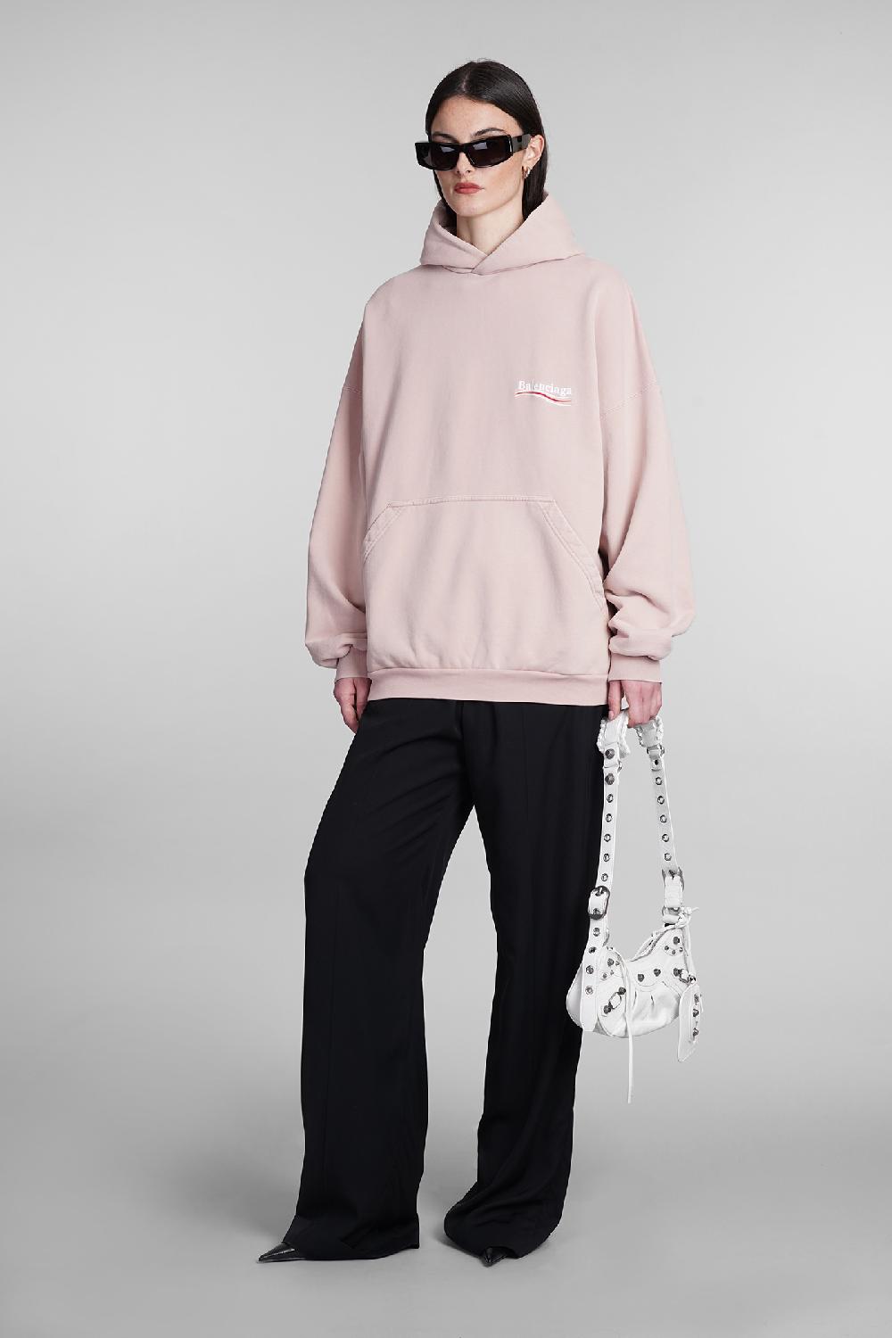 Deliberti Balenciaga Felpa in cotone rosa cod. 393399 - Deliberti The Luxury Shopping Qualità