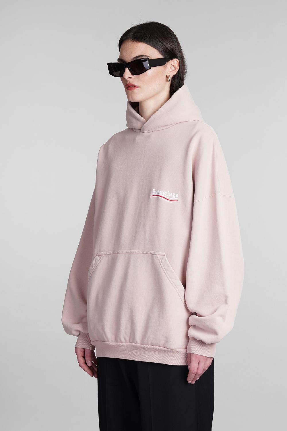 Deliberti Balenciaga Felpa in cotone rosa cod. 393399 - Deliberti The Luxury Shopping Qualità