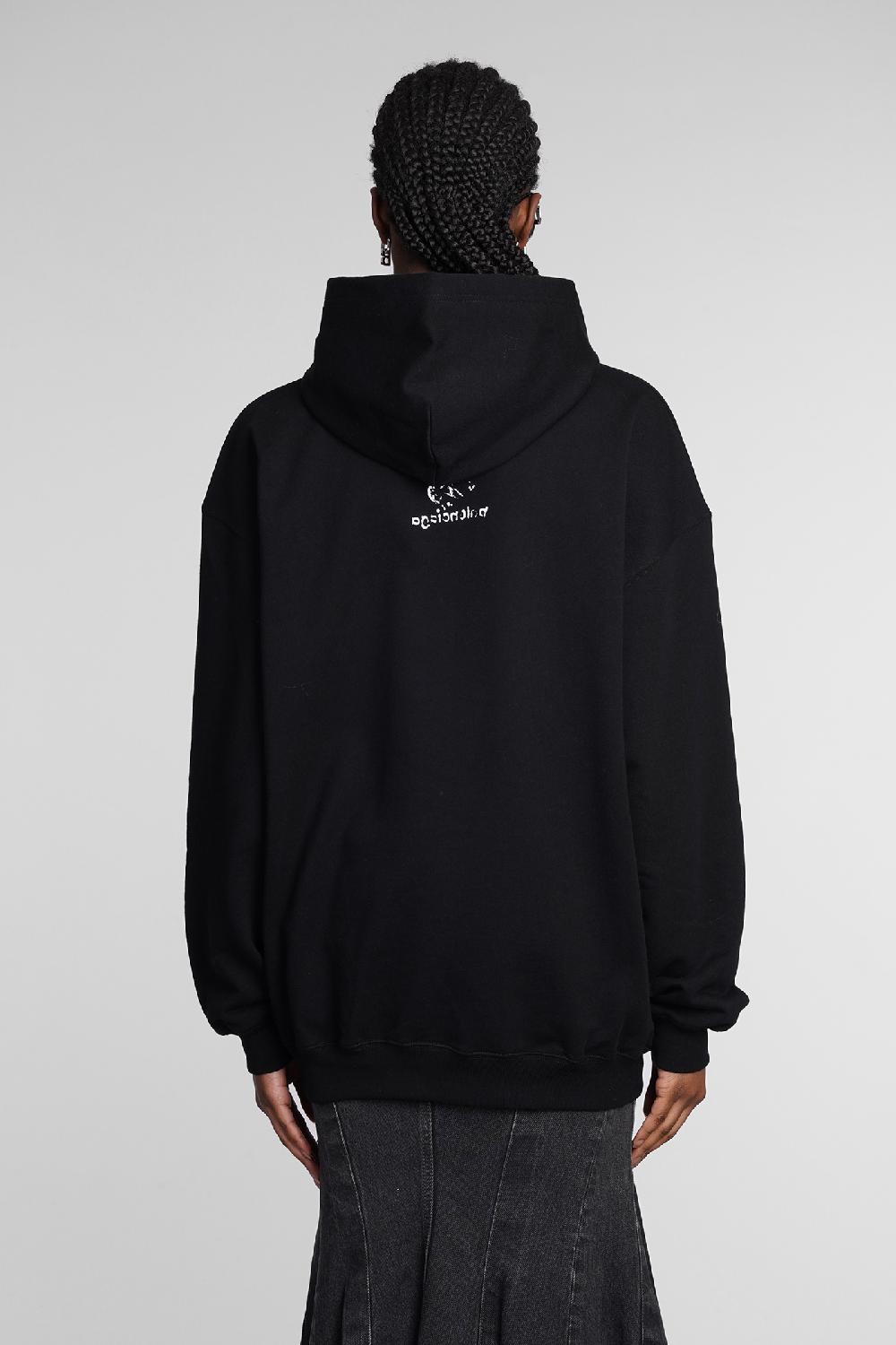Deliberti Balenciaga Felpa in cotone nero cod. 362932 - Deliberti The Luxury Shopping Vendita