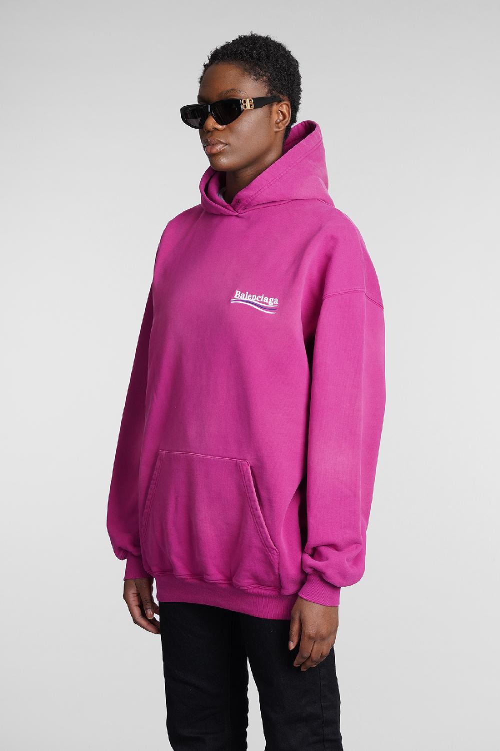 Deliberti Balenciaga Felpa in cotone rosa cod. 354291 - Deliberti The Luxury Shopping Promozione