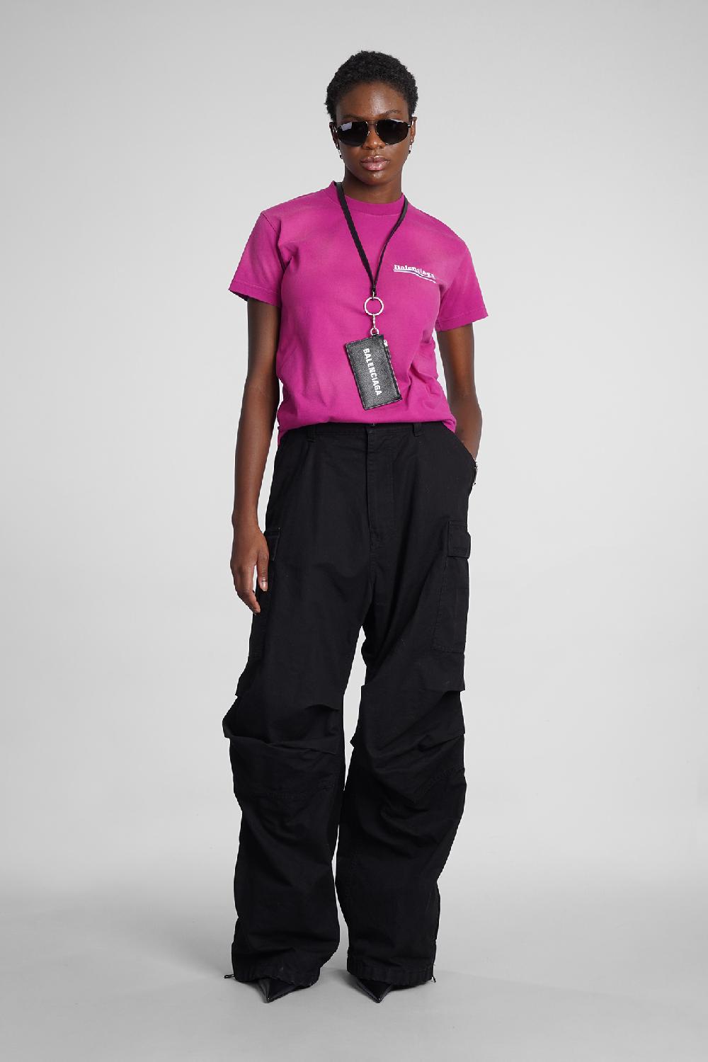 Deliberti Balenciaga T-shirt in cotone rosa cod. 354293 - Deliberti The Luxury Shopping Pezzi Unici