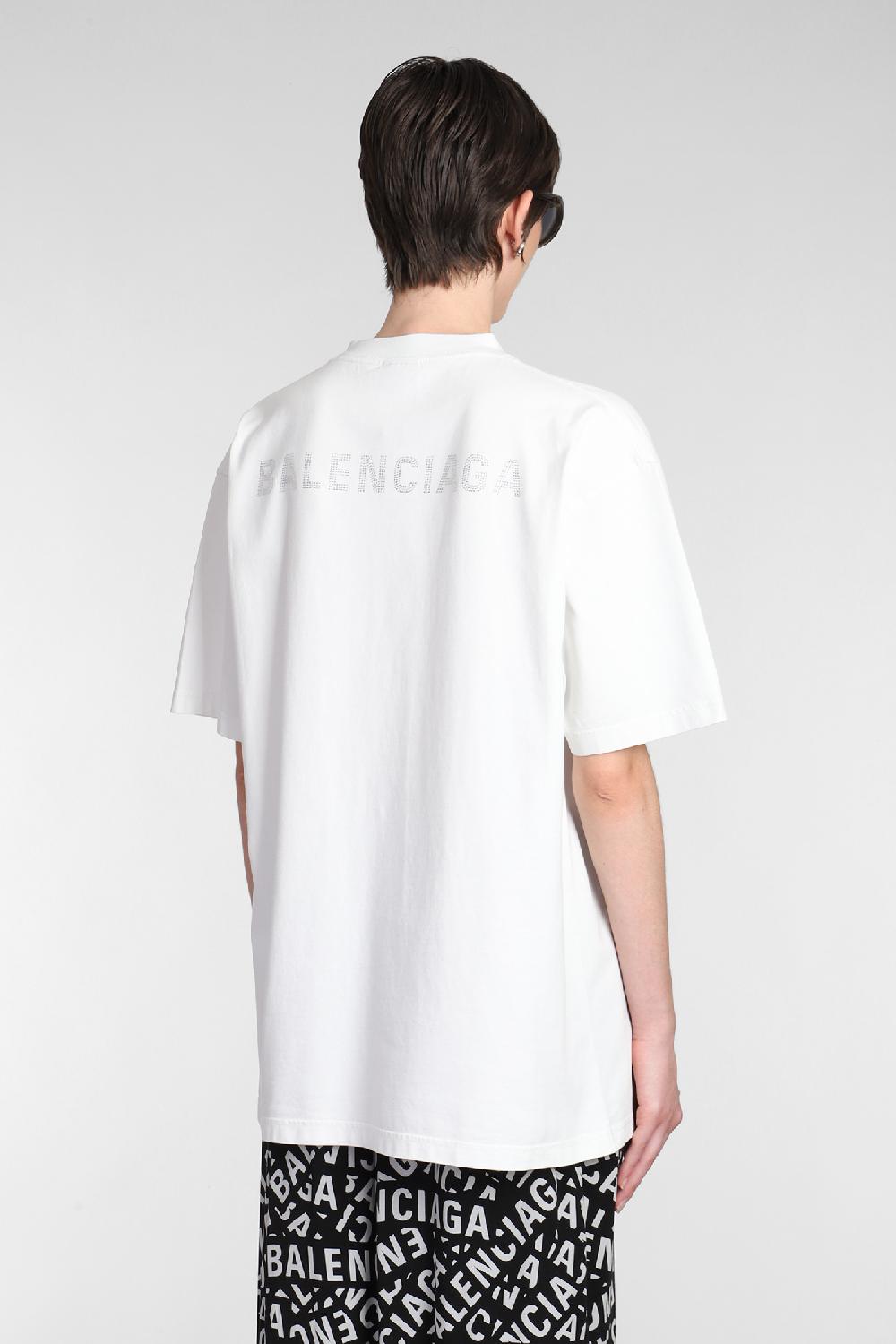 Deliberti Balenciaga T-shirt in cotone bianco cod. 381738 - Deliberti The Luxury Shopping Qualità Garantita