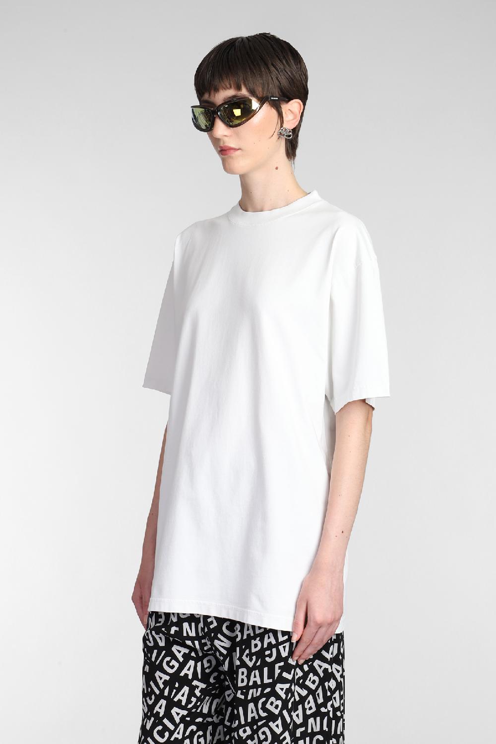 Deliberti Balenciaga T-shirt in cotone bianco cod. 381738 - Deliberti The Luxury Shopping Qualità Garantita