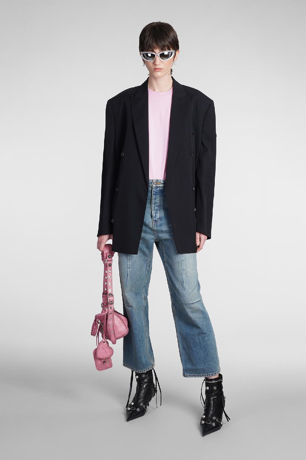 Deliberti Balenciaga T-shirt in cotone rosa cod. 375667 - Deliberti The Luxury Shopping Negozi Online