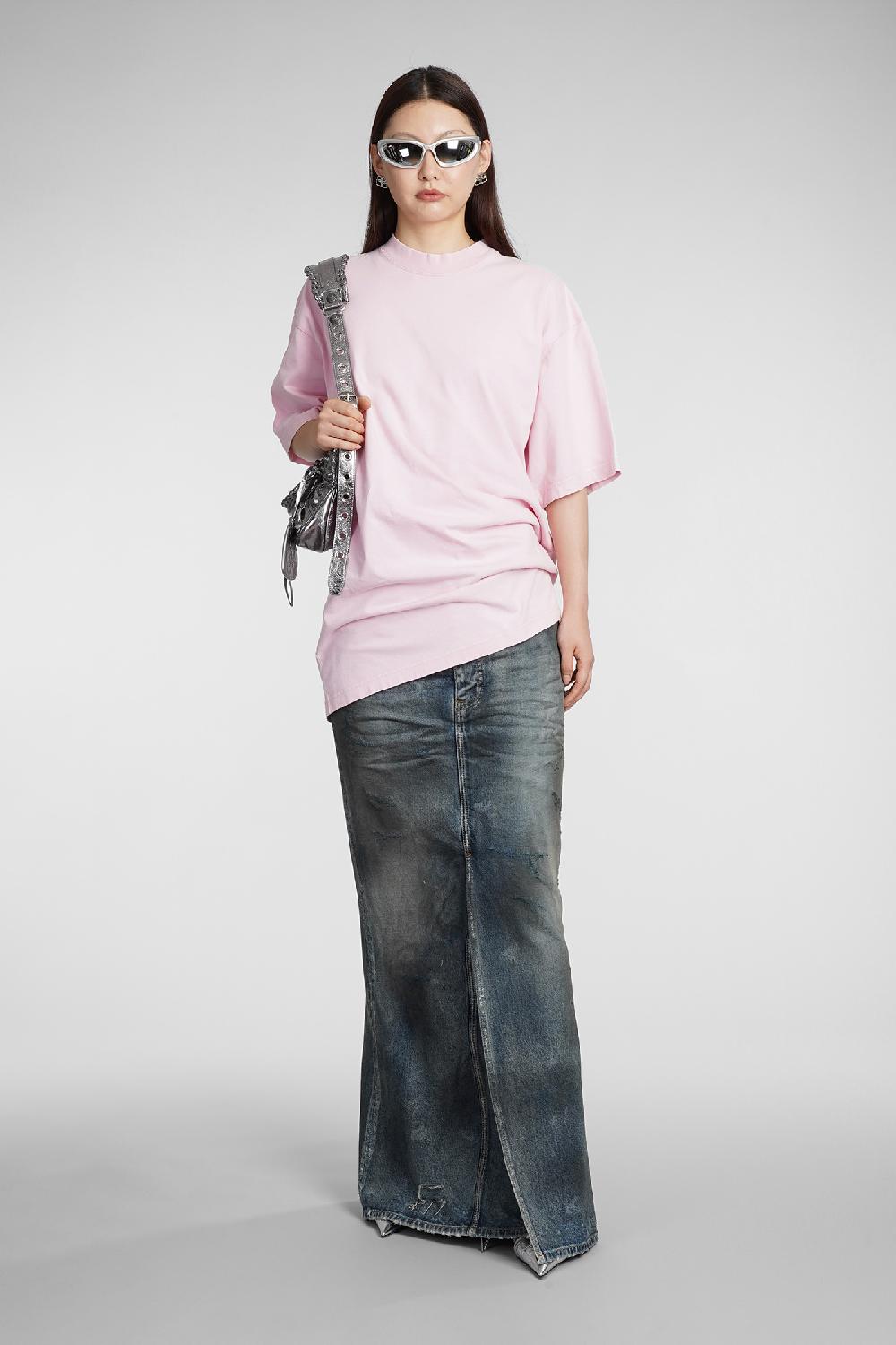 Deliberti Balenciaga T-shirt in cotone rosa cod. 383710 - Deliberti The Luxury Shopping Black Friday Prezzi