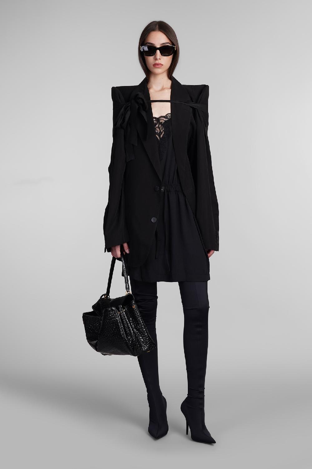 Deliberti Balenciaga Abito in poliestere nero cod. 406057 - Deliberti The Luxury Shopping Novità