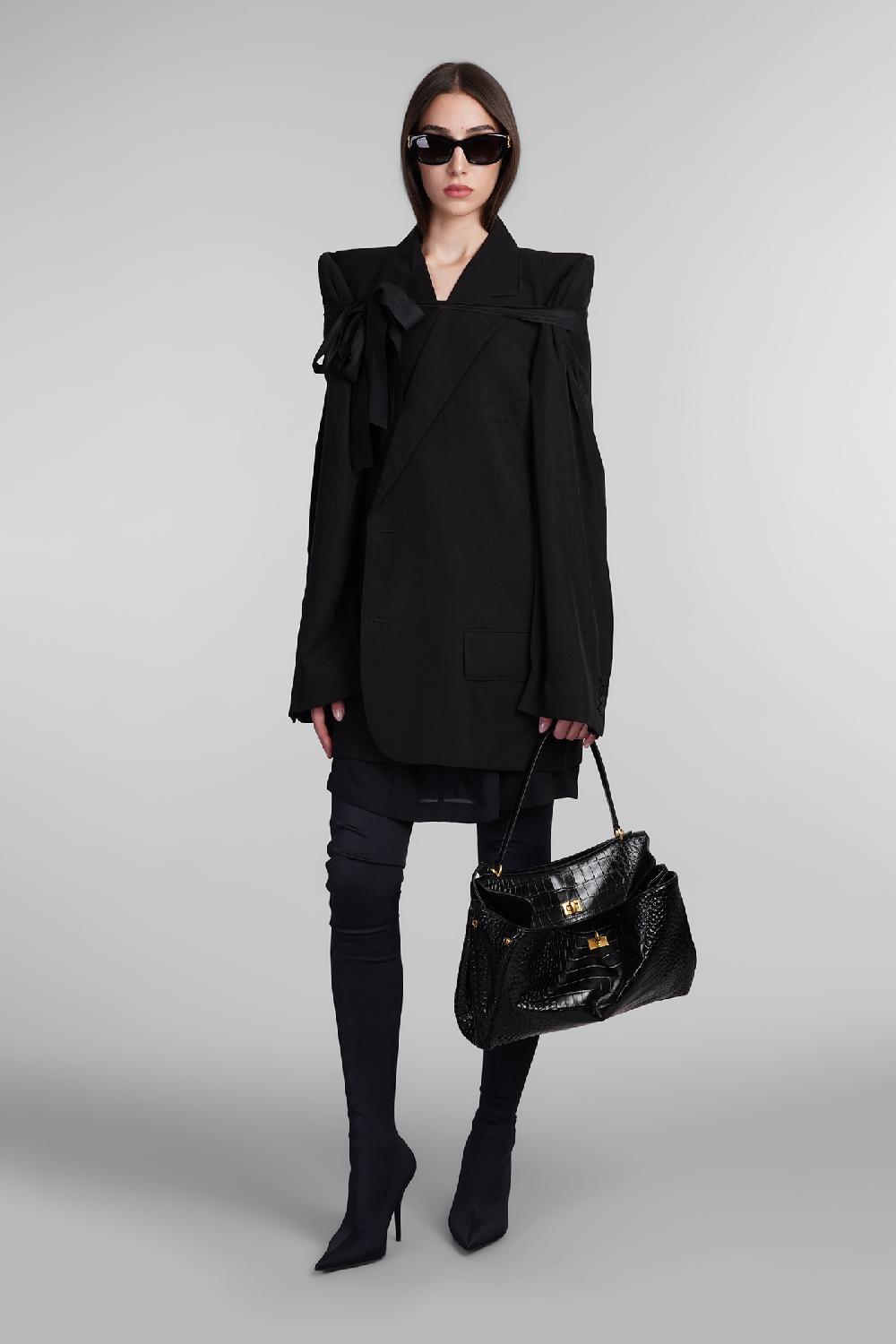 Deliberti Balenciaga Blazer in lyocell nero cod. 406058 - Deliberti The Luxury Shopping Presa