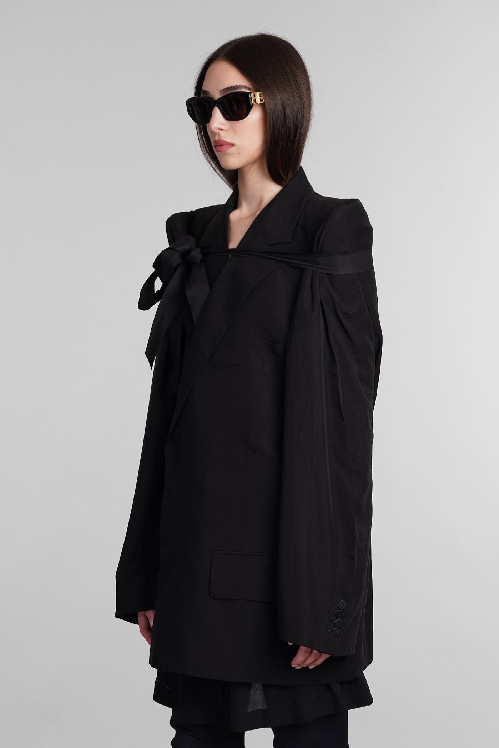 Deliberti Balenciaga Blazer in lyocell nero cod. 406058 - Deliberti The Luxury Shopping Presa