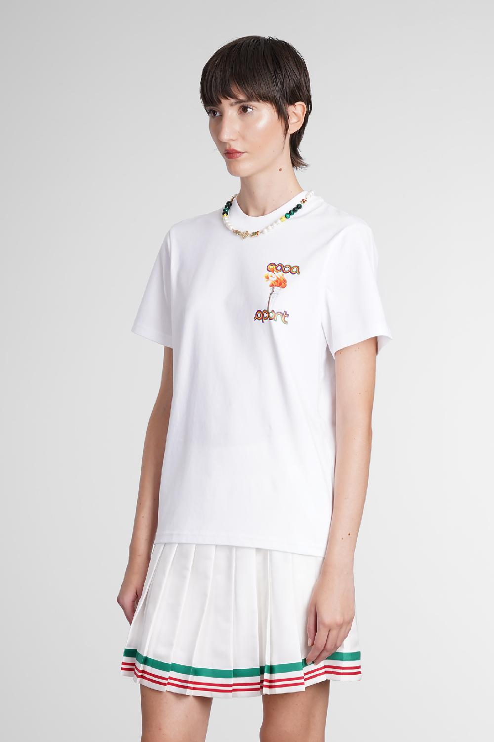 Deliberti Casablanca T-shirt in cotone bianco cod. 387112 - Deliberti The Luxury Shopping In Linea