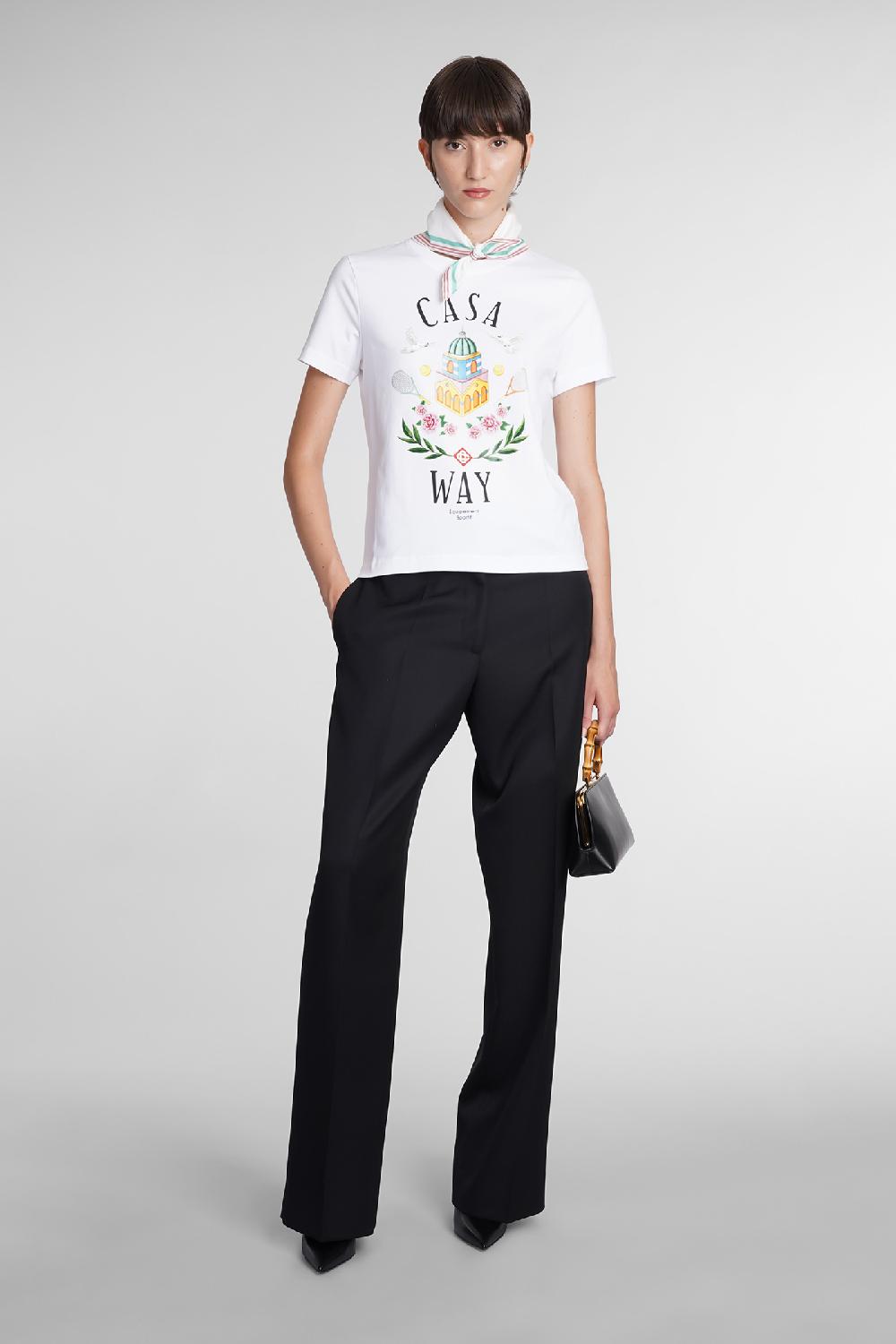 Deliberti Casablanca T-shirt in cotone bianco cod. 384891 - Deliberti The Luxury Shopping Nuovo