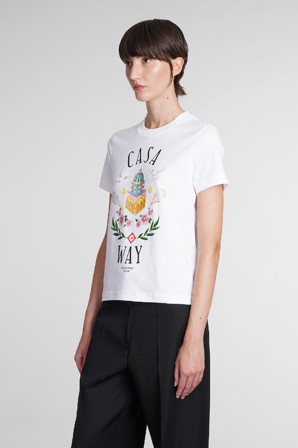 Deliberti Casablanca T-shirt in cotone bianco cod. 384891 - Deliberti The Luxury Shopping Nuovo