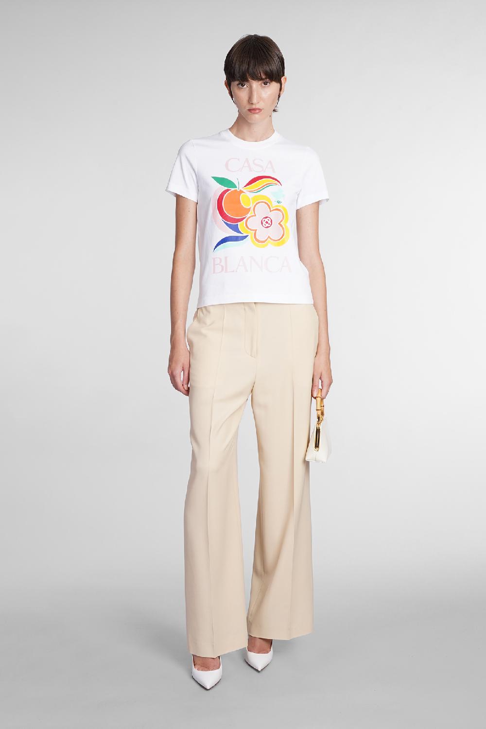 Deliberti Casablanca T-shirt in cotone bianco cod. 384569 - Deliberti The Luxury Shopping Economico