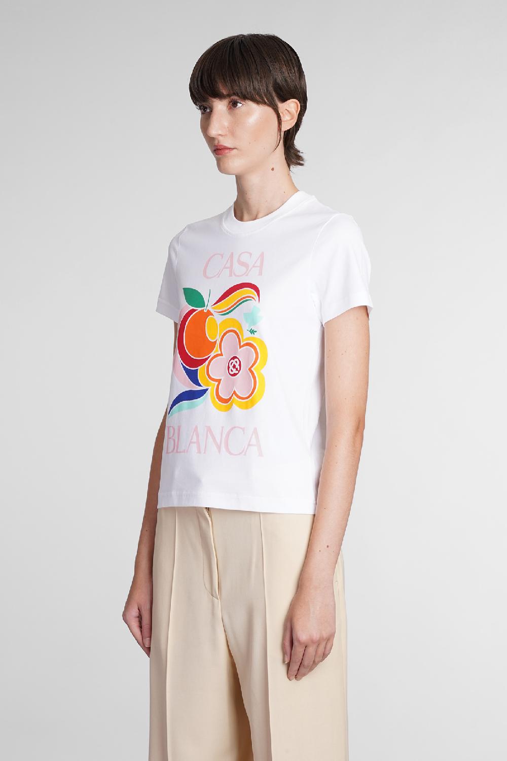 Deliberti Casablanca T-shirt in cotone bianco cod. 384569 - Deliberti The Luxury Shopping Economico