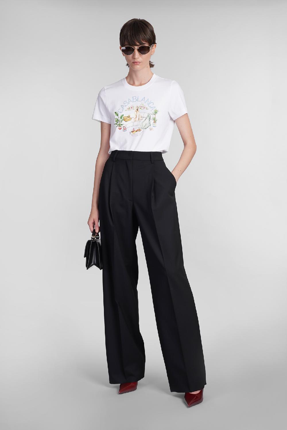 Deliberti Casablanca T-shirt in cotone bianco cod. 402439 - Deliberti The Luxury Shopping Offerte