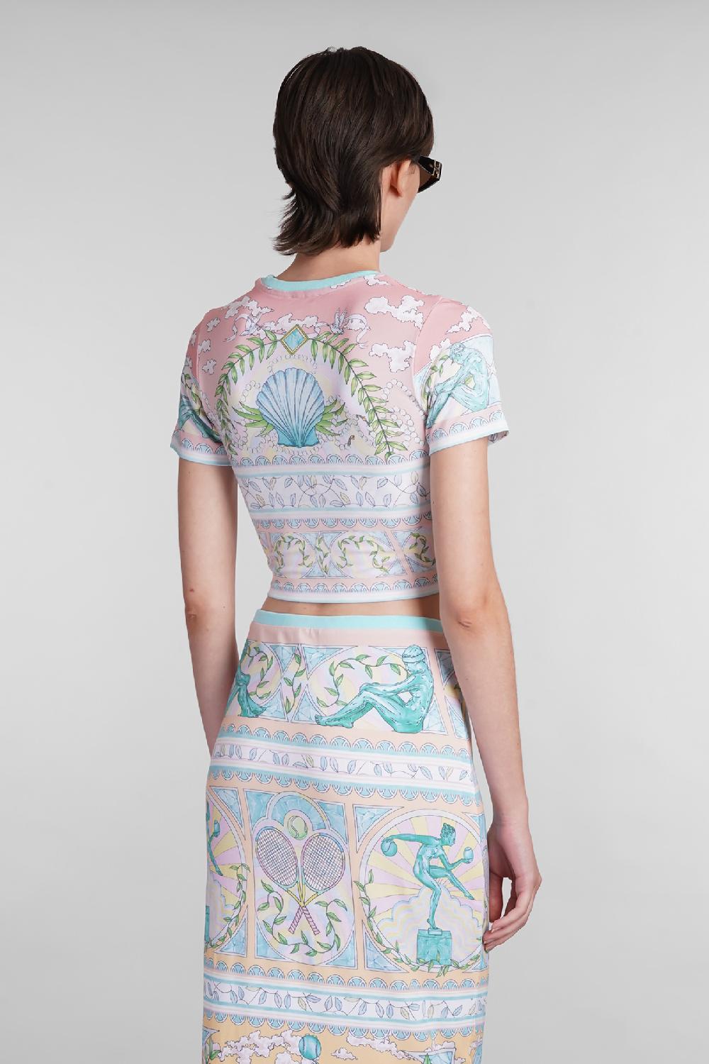 Deliberti Casablanca T-shirt in viscosa multicolor cod. 402440 - Deliberti The Luxury Shopping Hotsell