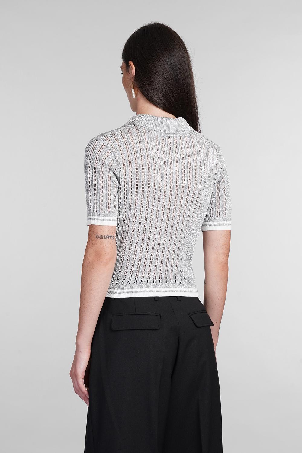 Deliberti Casablanca Polo in viscosa grigia cod. 404113 - Deliberti The Luxury Shopping In Saldo