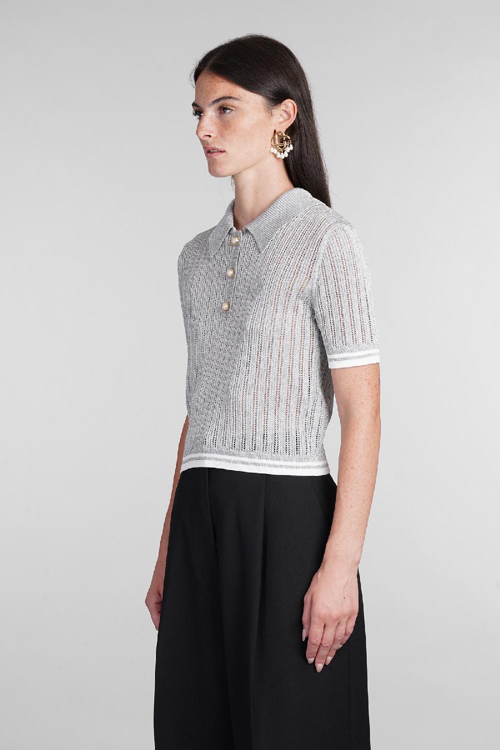 Deliberti Casablanca Polo in viscosa grigia cod. 404113 - Deliberti The Luxury Shopping In Saldo