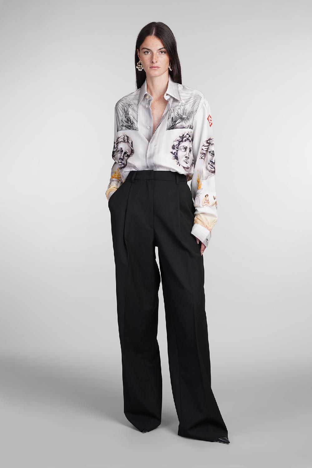 Deliberti Casablanca Camicia in seta grigia cod. 404996 - Deliberti The Luxury Shopping Moda