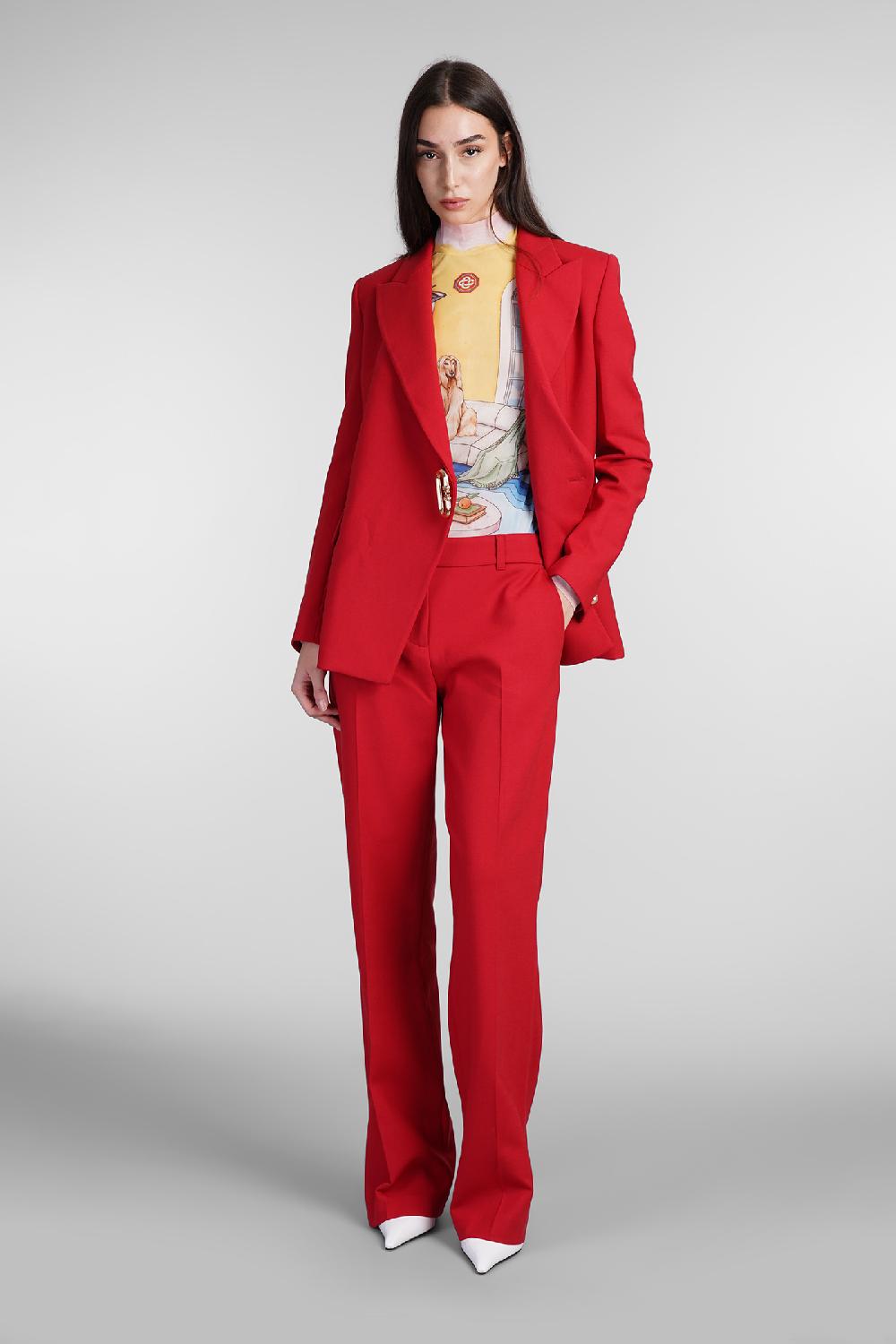 Deliberti Casablanca Blazer in lana rossa cod. 409063 - Deliberti The Luxury Shopping Sconto