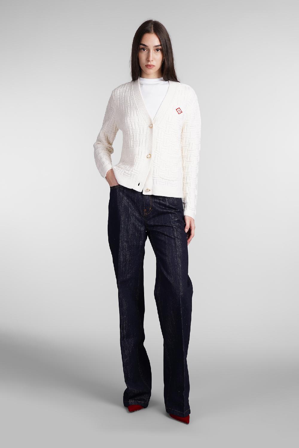 Deliberti Casablanca Cardigan in lana beige cod. 409064 - Deliberti The Luxury Shopping Nuovo