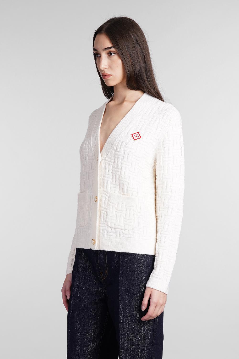 Deliberti Casablanca Cardigan in lana beige cod. 409064 - Deliberti The Luxury Shopping Nuovo