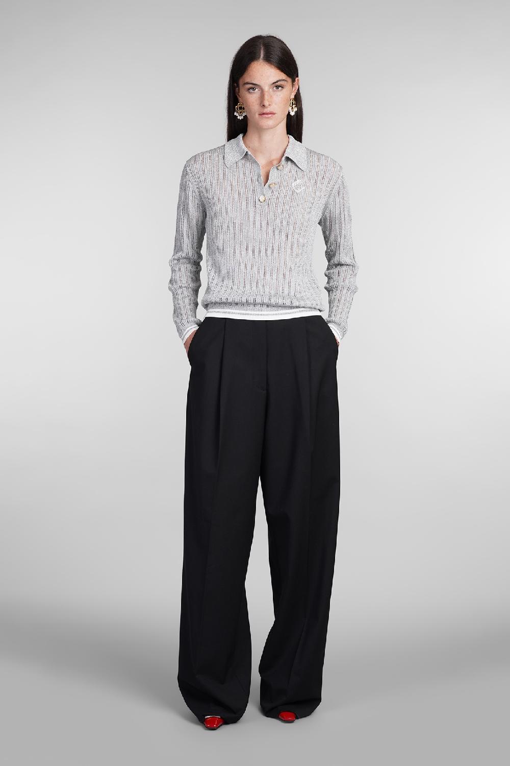 Deliberti Casablanca Polo in viscosa grigia cod. 405000 - Deliberti The Luxury Shopping Qualità