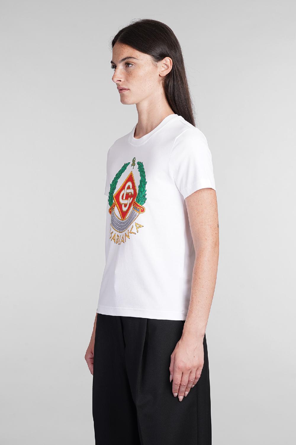 Deliberti Casablanca T-shirt in cotone bianco cod. 403117 - Deliberti The Luxury Shopping Negozi Online