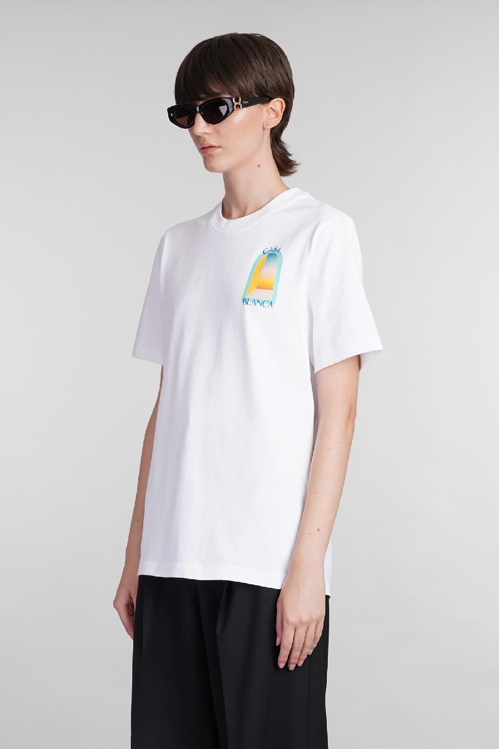 Deliberti Casablanca T-shirt in cotone bianco cod. 402434 - Deliberti The Luxury Shopping Acquista Ora