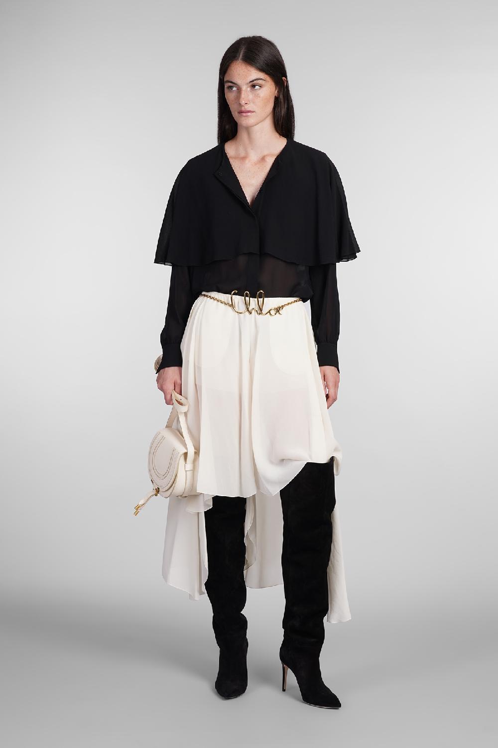 Deliberti Chloé Blusa in seta nera cod. 404203 - Deliberti The Luxury Shopping Moda