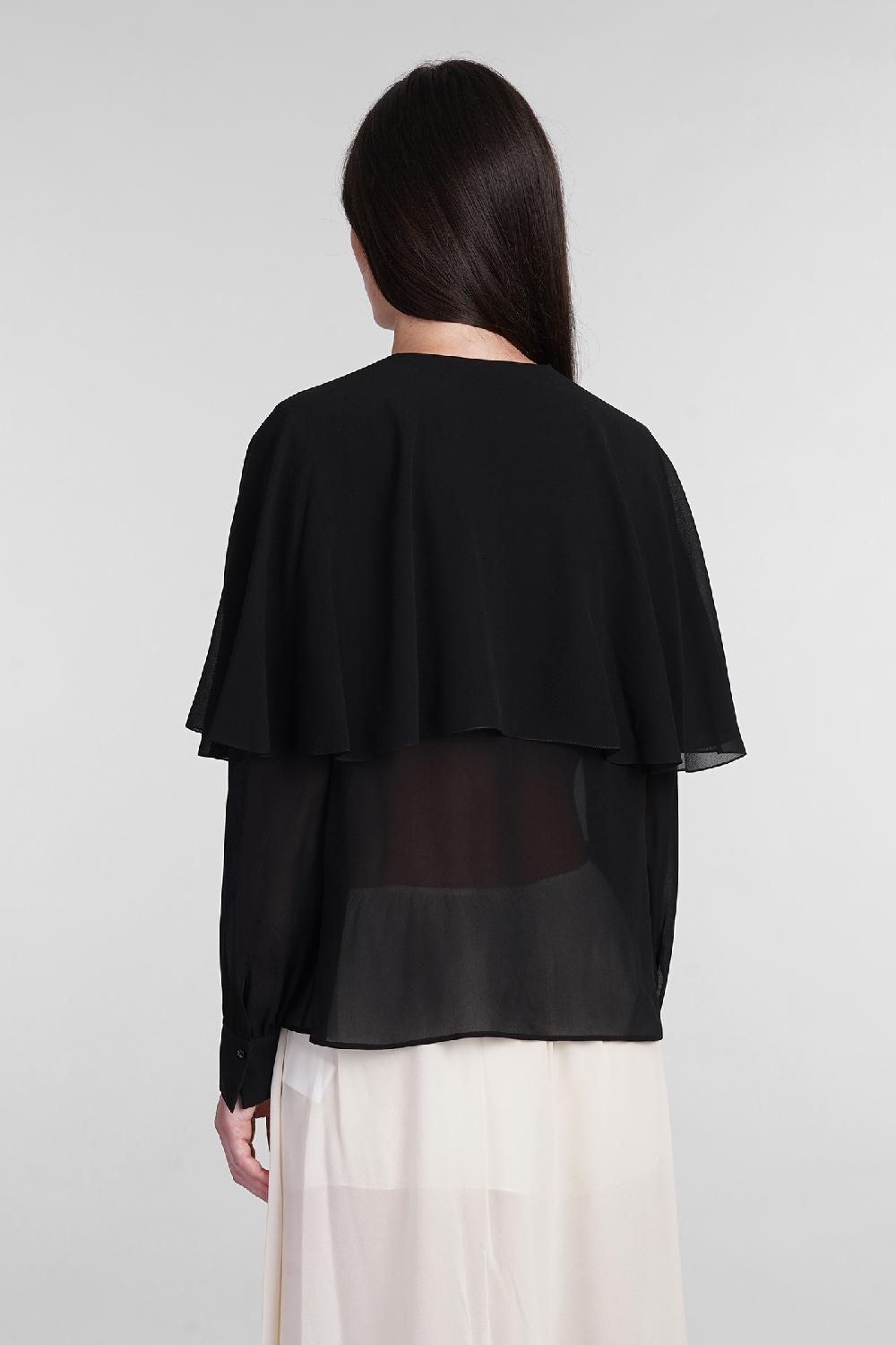 Deliberti Chloé Blusa in seta nera cod. 404203 - Deliberti The Luxury Shopping Moda