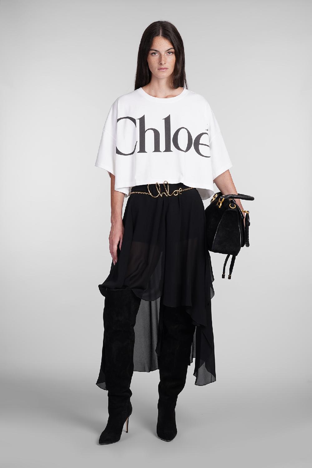 Deliberti Chloé T-shirt in cotone bianco cod. 404209 - Deliberti The Luxury Shopping Offerta