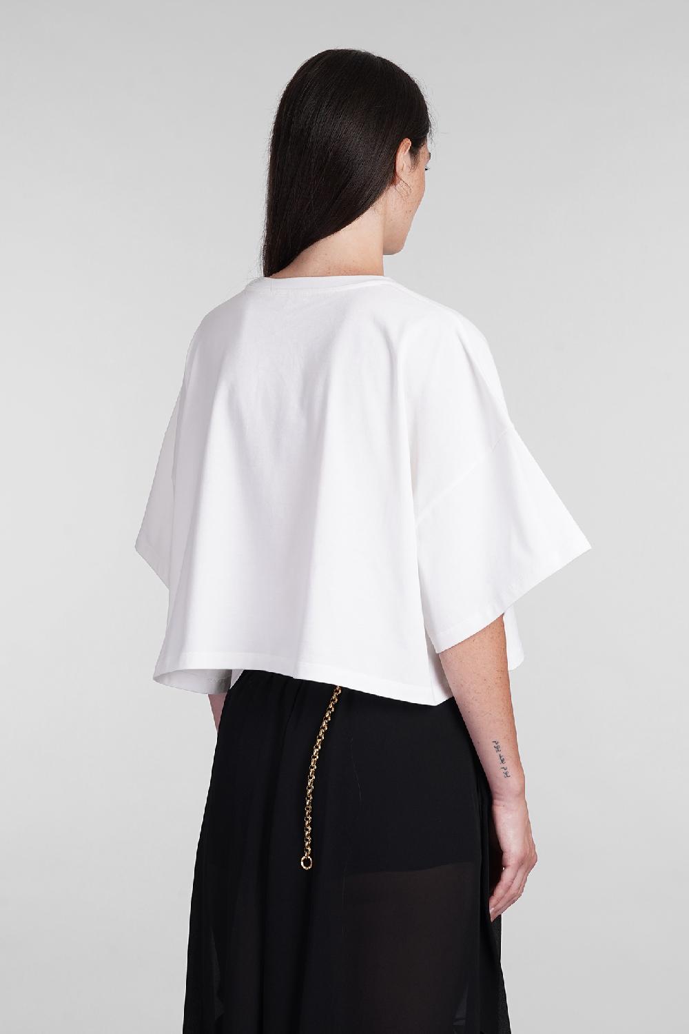 Deliberti Chloé T-shirt in cotone bianco cod. 404209 - Deliberti The Luxury Shopping Offerta