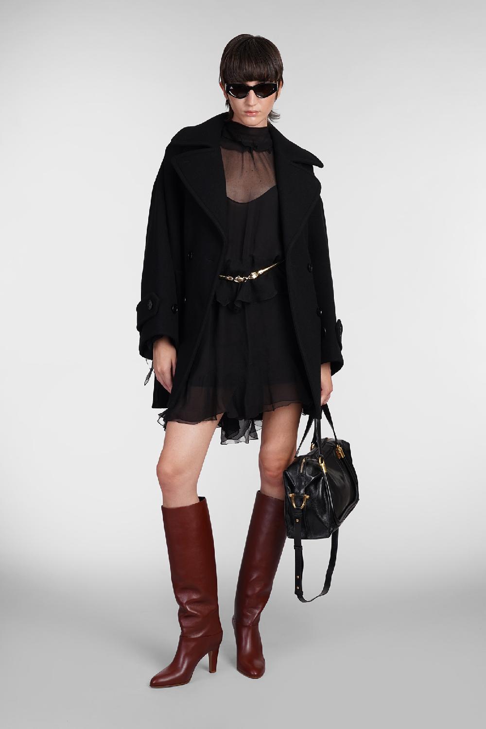 Deliberti Chloé Cappotto in lana nera cod. 406242 - Deliberti The Luxury Shopping Economico