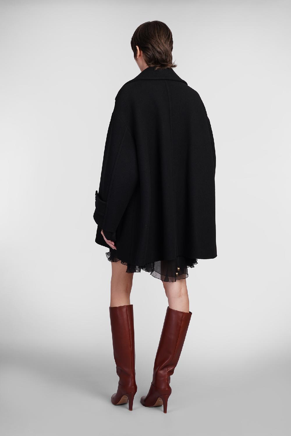 Deliberti Chloé Cappotto in lana nera cod. 406242 - Deliberti The Luxury Shopping Economico