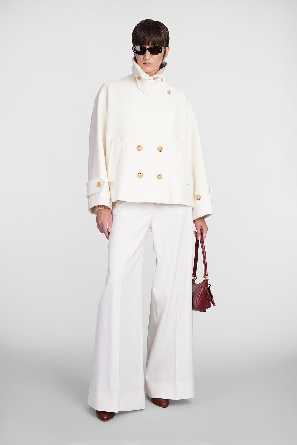 Deliberti Chloé Cappotto in lana beige cod. 406243 - Deliberti The Luxury Shopping Fornitura limitata