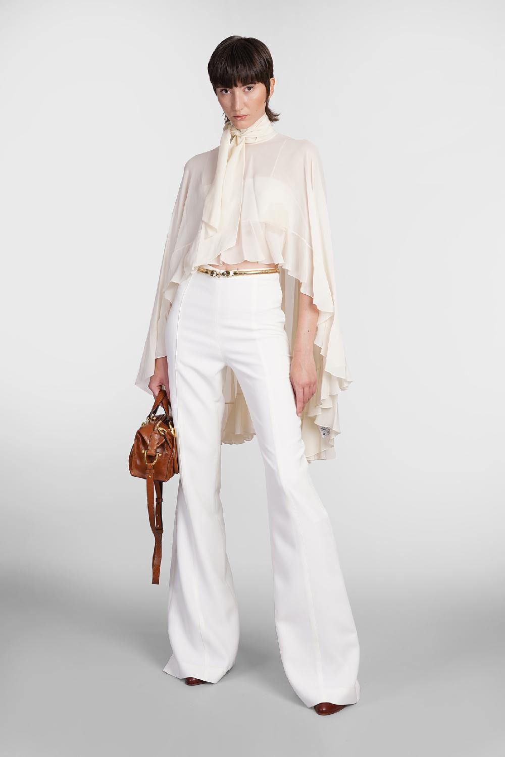 Deliberti Chloé Blusa in seta beige cod. 406244 - Deliberti The Luxury Shopping Shopping online