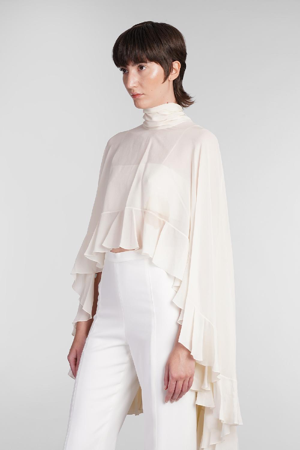 Deliberti Chloé Blusa in seta beige cod. 406244 - Deliberti The Luxury Shopping Shopping online