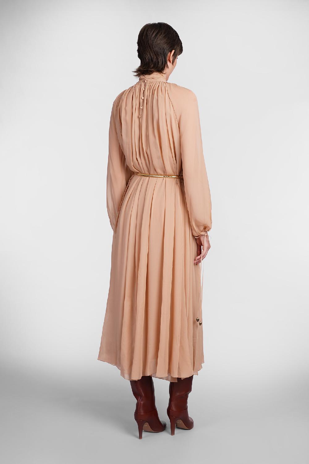 Deliberti Chloé Abito in seta rosa cod. 406245 - Deliberti The Luxury Shopping Saldi