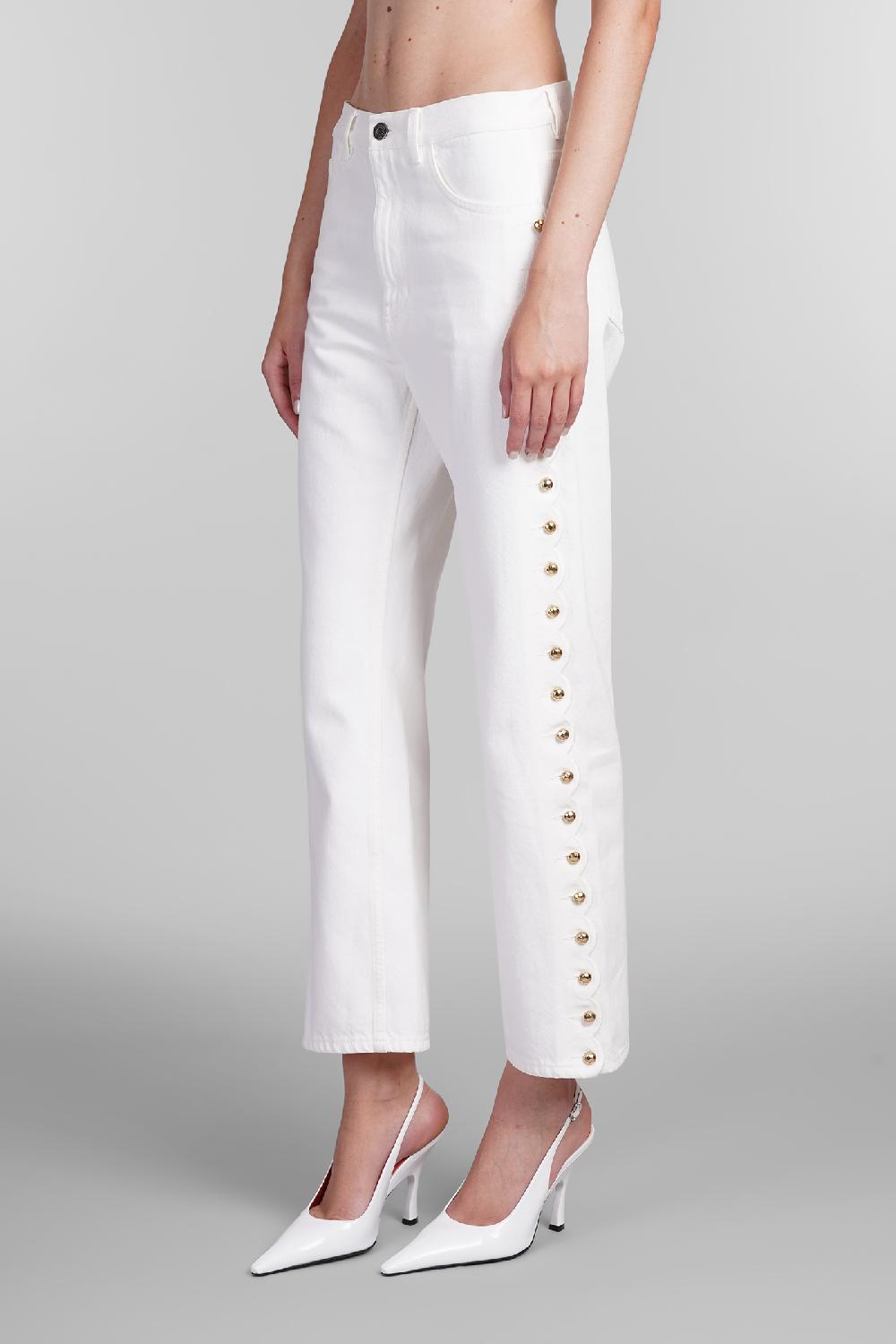 Deliberti Chloé Jeans in denim bianco cod. 404211 - Deliberti The Luxury Shopping Vendita Calda