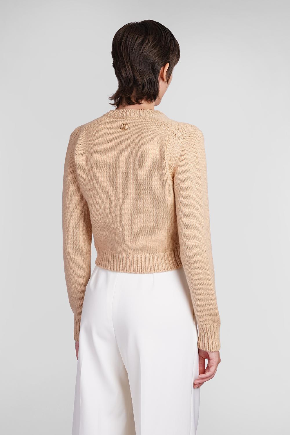 Deliberti Chloé Cardigan in lana cipria cod. 406258 - Deliberti The Luxury Shopping Vendita Economica