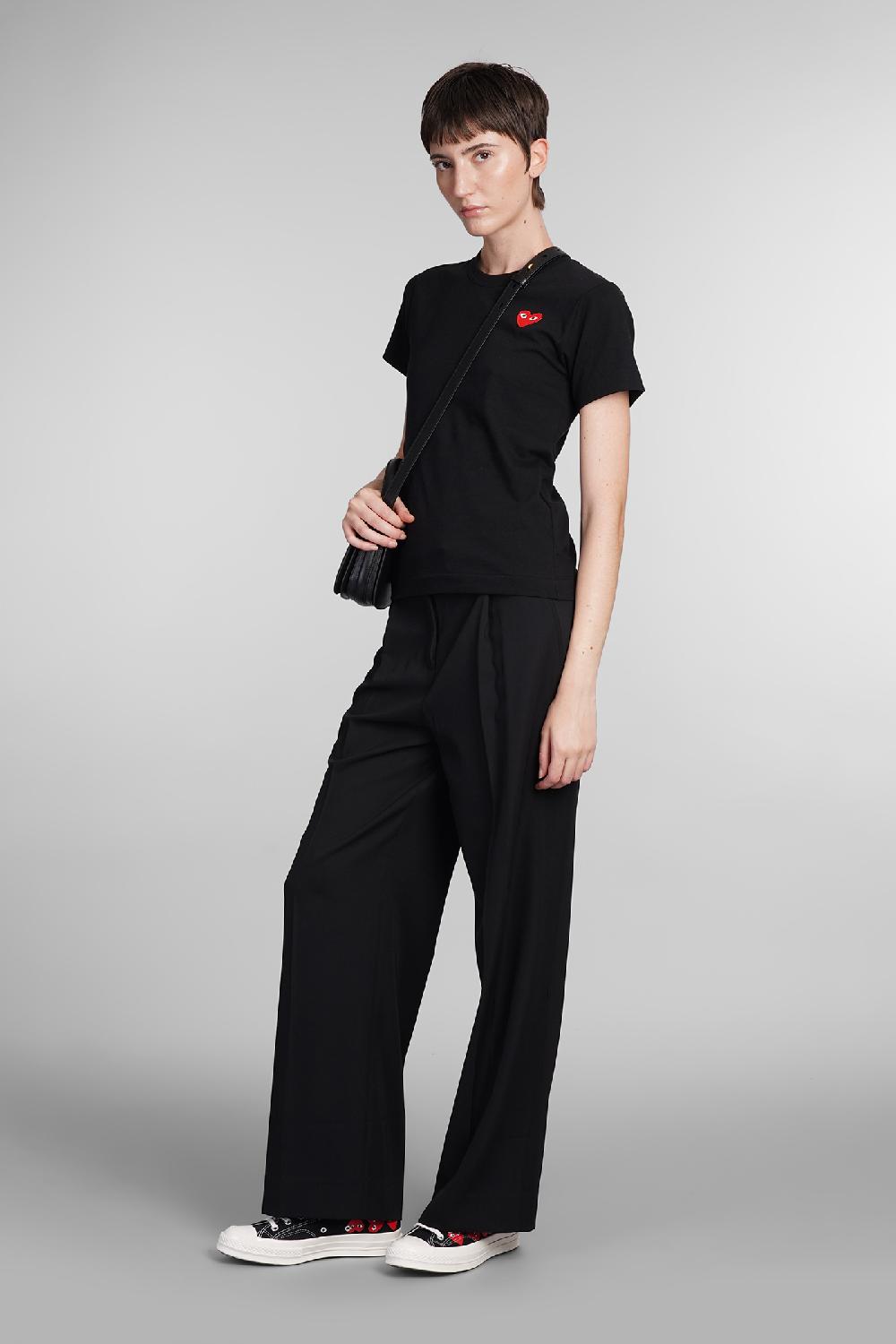 Deliberti Comme des Garcons Play T-shirt in cotone nero cod. 407061 - Deliberti The Luxury Shopping Offerta per la Festa della Mamma