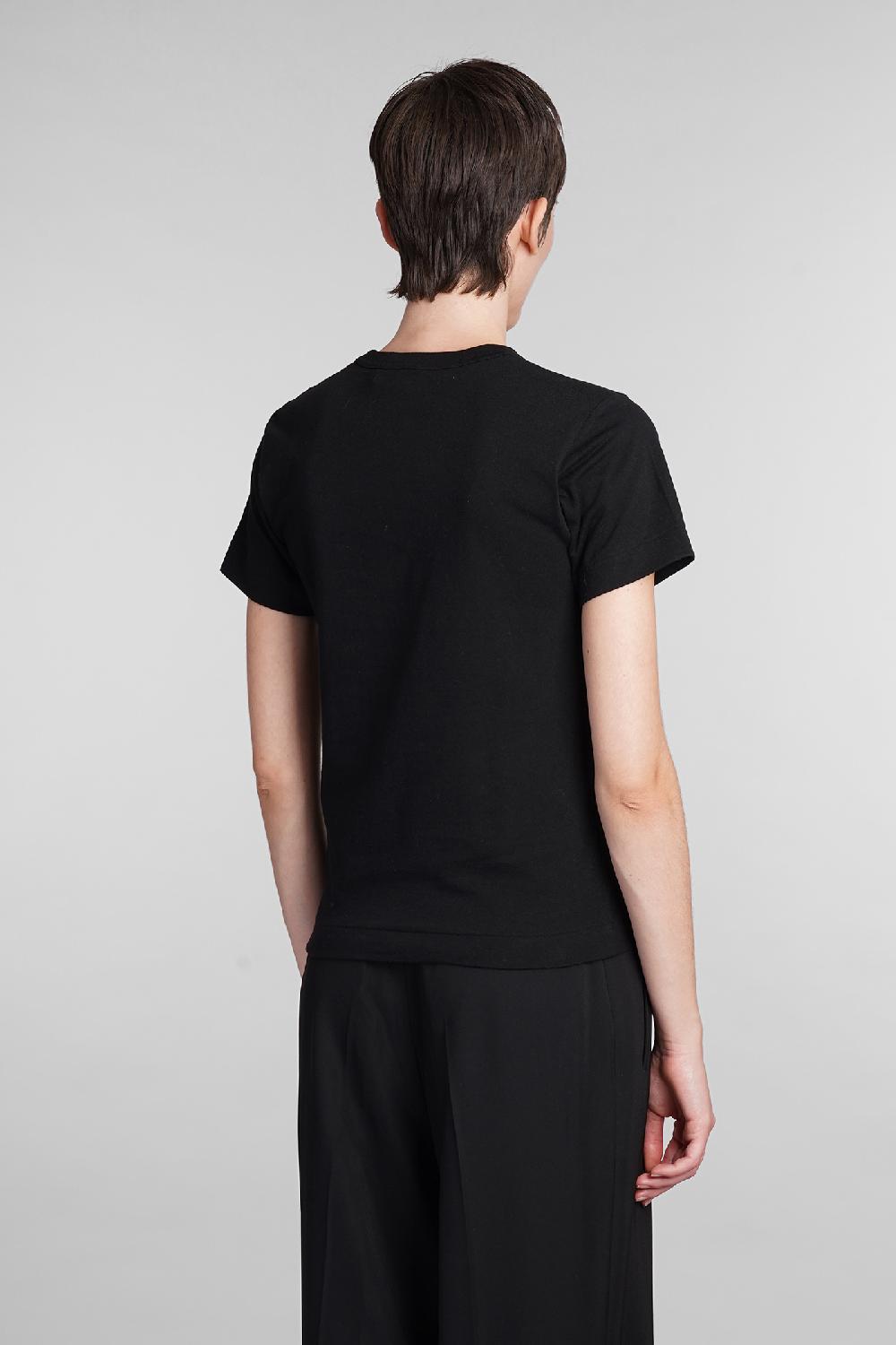 Deliberti Comme des Garcons Play T-shirt in cotone nero cod. 407061 - Deliberti The Luxury Shopping Offerta per la Festa della Mamma