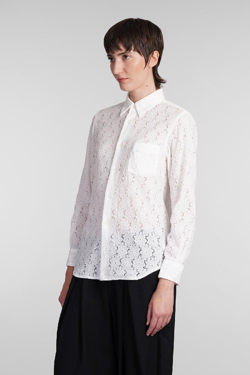 Deliberti Comme des Garcons Camicia in nylon bianco cod. 407125 - Deliberti The Luxury Shopping Vendite Flash