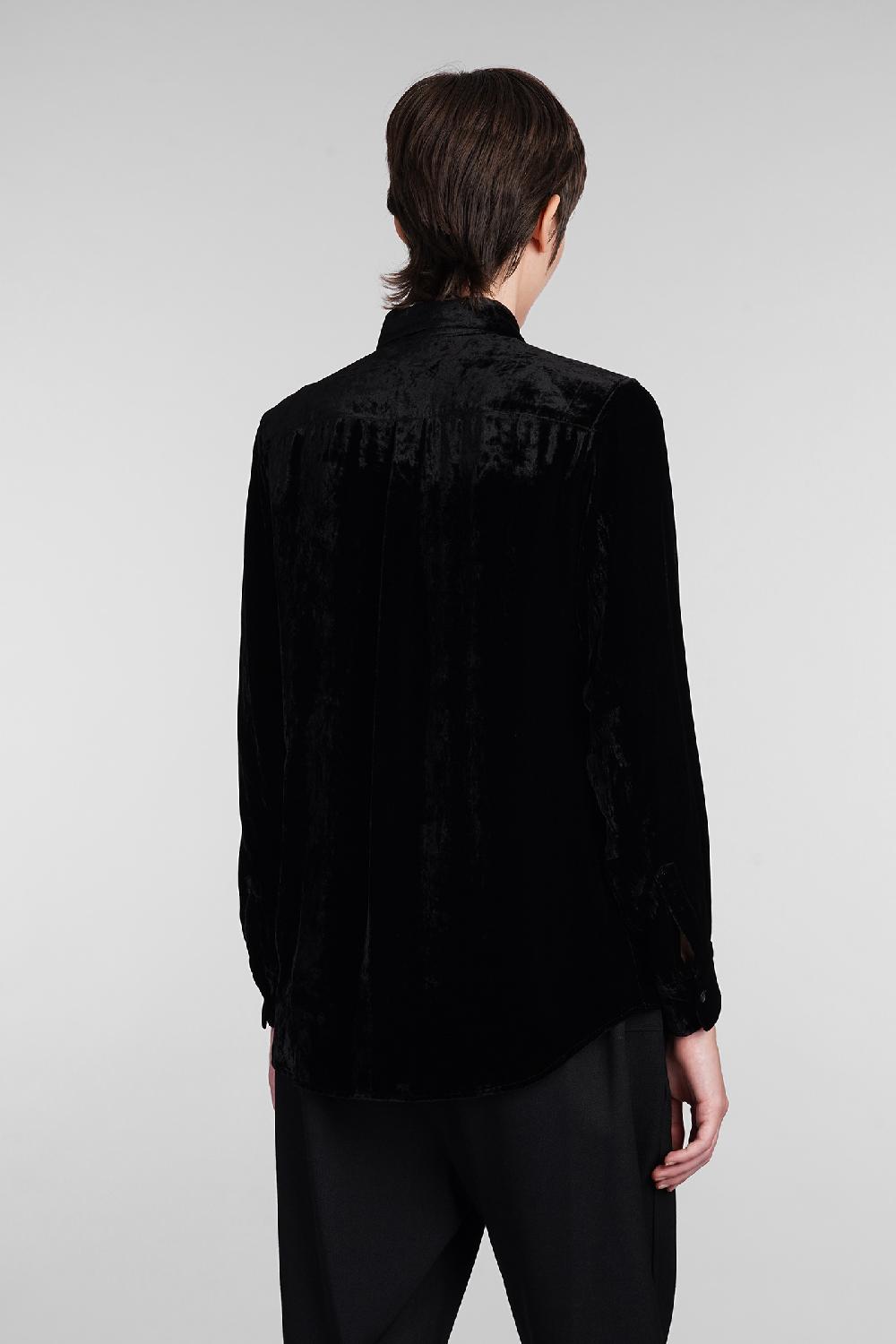 Deliberti Comme des Garcons Camicia in rayon nero cod. 407126 - Deliberti The Luxury Shopping Negozio